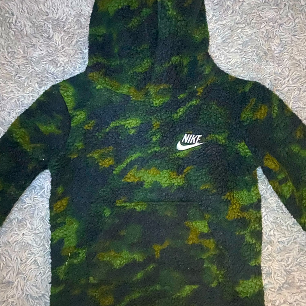 Nike Green Tie-Dye Hoodie Sweatshirt